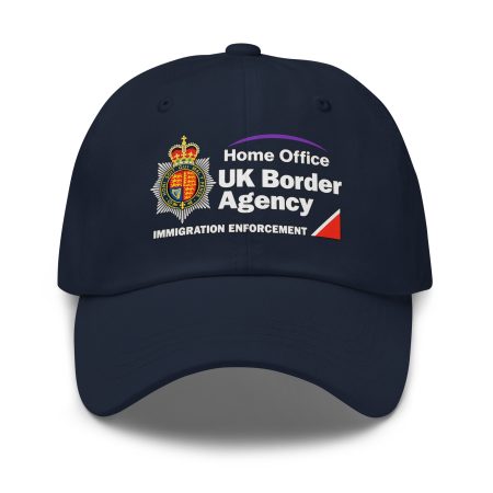 British Border Enforcement Parody Navy Cotton Baseball Cap