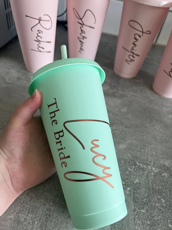 Personalised 24oz Cold Cup – Custom Wedding & Business Tumbler