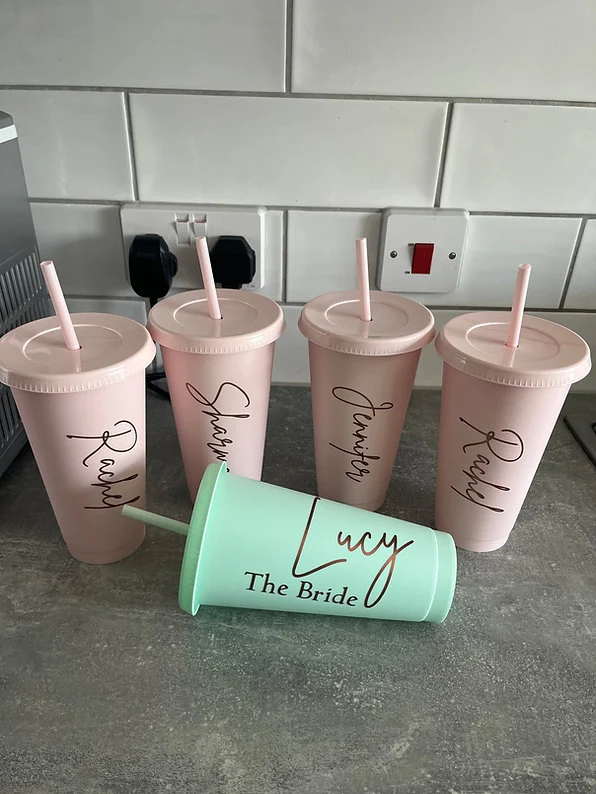 Personalised 24oz Cold Cup – Custom Wedding & Business Tumbler