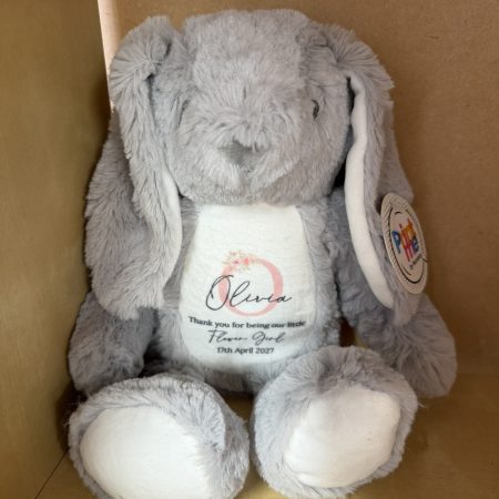Personalised Printed Soft Toy – Flower Girl & Page Boy Wedding Gift