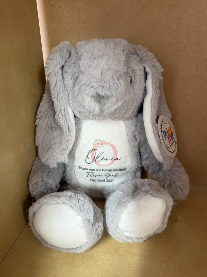 Personalised Printed Soft Toy – Flower Girl & Page Boy Wedding Gift