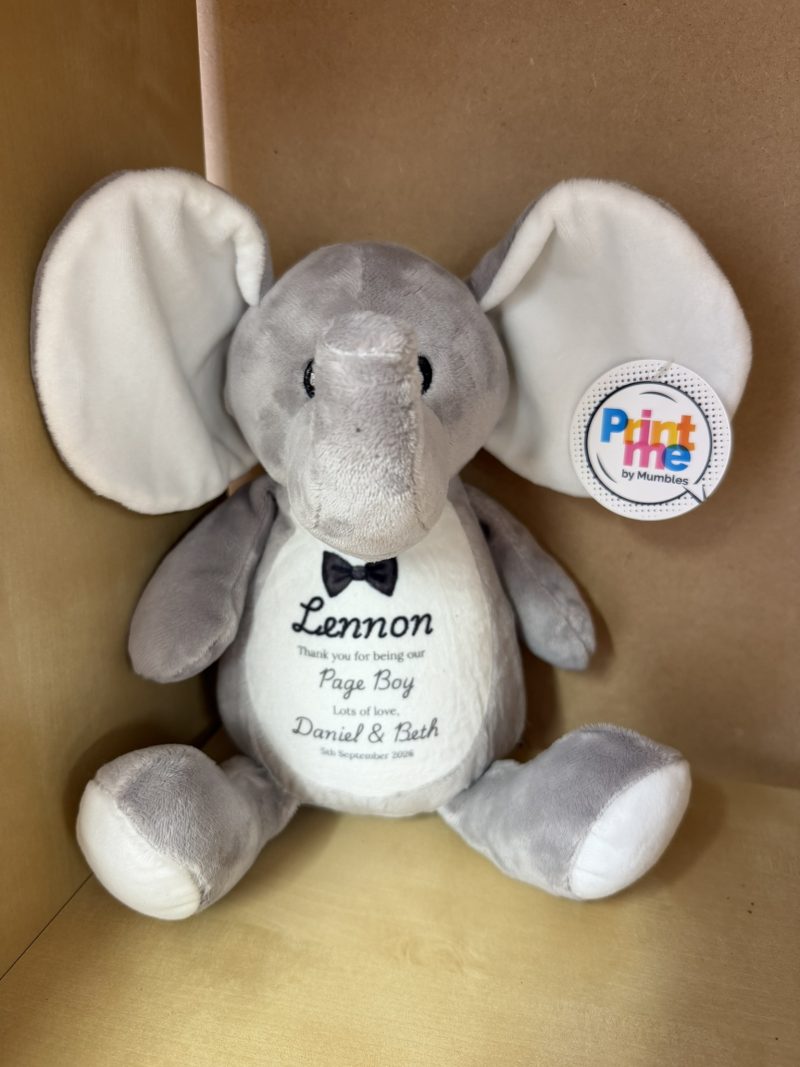 Personalised Printed Soft Toy – Flower Girl & Page Boy Wedding Gift