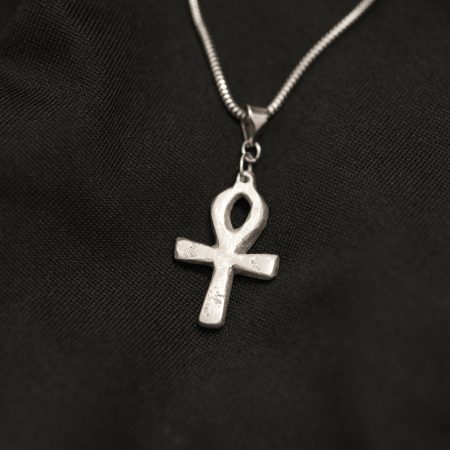 Sterling Silver Ankh Pendant Ancient Egyptian Life Symbol UK Hallmark