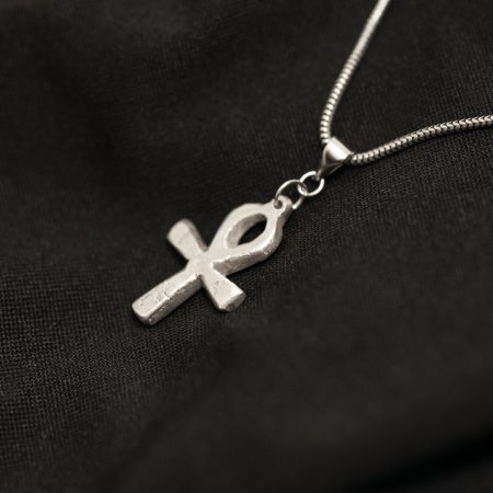 Sterling Silver Ankh Pendant Ancient Egyptian Life Symbol UK Hallmark