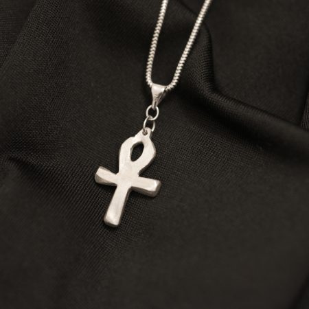 Sterling Silver Ankh Pendant Ancient Egyptian Life Symbol UK Hallmark