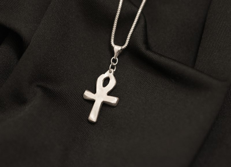 Sterling Silver Ankh Pendant Ancient Egyptian Life Symbol UK Hallmark