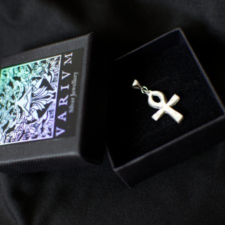 Sterling Silver Ankh Pendant Ancient Egyptian Life Symbol UK Hallmark