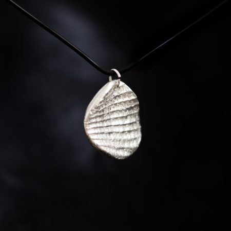 Handmade Sterling Silver Shell Pendant UK Hallmark