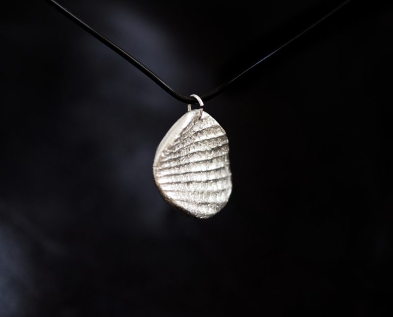 Handmade Sterling Silver Shell Pendant UK Hallmark