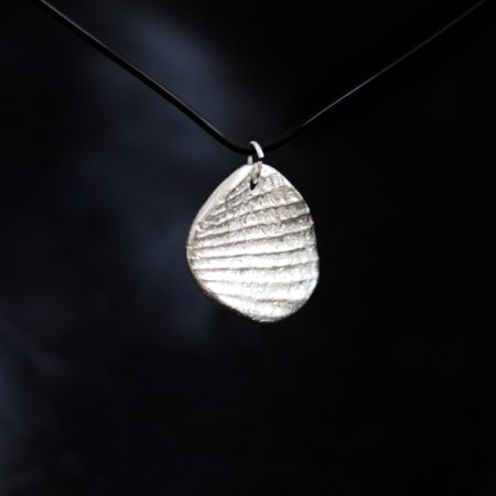 Handmade Sterling Silver Shell Pendant UK Hallmark