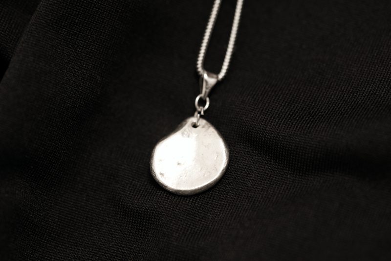 Handmade Sterling Silver Shell Pendant UK Hallmark