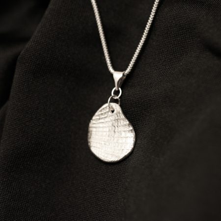 Handmade Sterling Silver Shell Pendant UK Hallmark