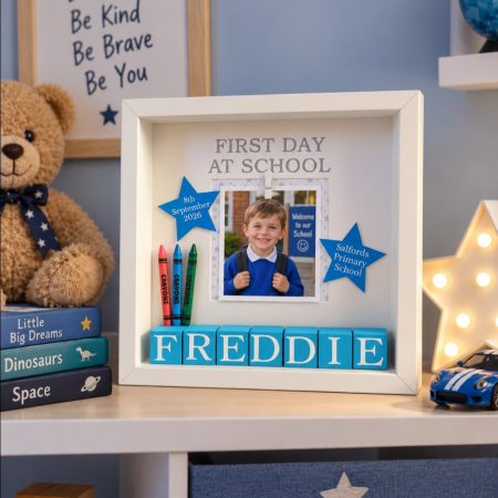 Personalised first day at school frame,1st day at school frame,new school gift