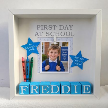 Personalised first day at school frame,1st day at school frame,new school gift