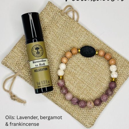 Handmade Essential Oil Diffuser Bracelet with Oils