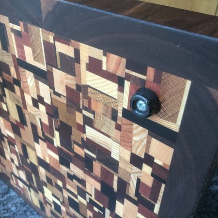 Large End Grain Hardwood Cutting Board: Chaos Pattern, Handmade