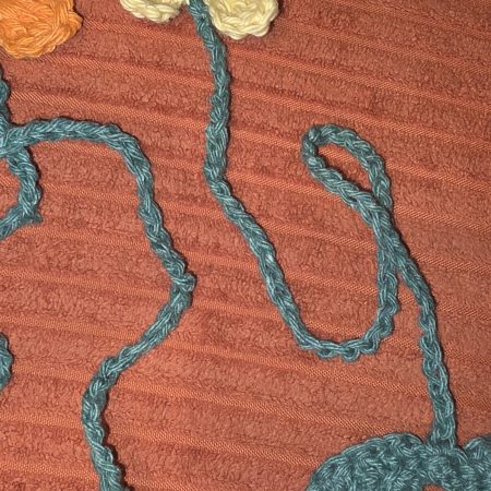 Hand Crocheted Flower Bookmark in Soft Cotton Yarn