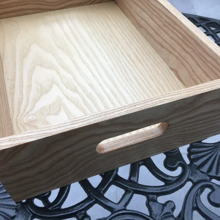 Handmade Solid hardwood Paper Tray: Office Desk Organizer