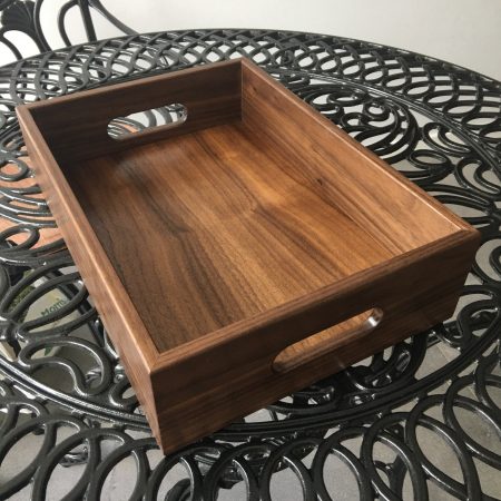 Handmade Solid hardwood Paper Tray: Office Desk Organizer
