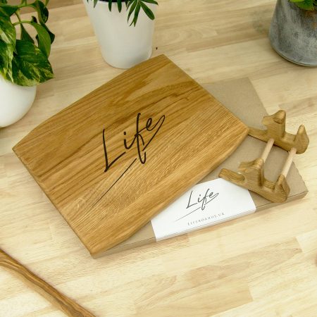 Personalised Oak 30cm Chopping Board - Engraved Logo / Text
