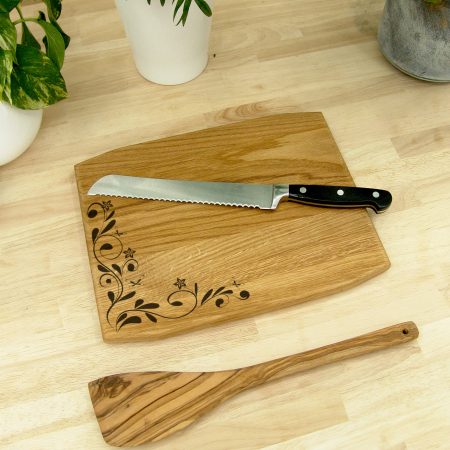 Personalised Oak 30cm Chopping Board - Engraved Logo / Text