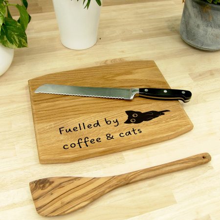 Personalised Oak 30cm Chopping Board - Engraved Logo / Text