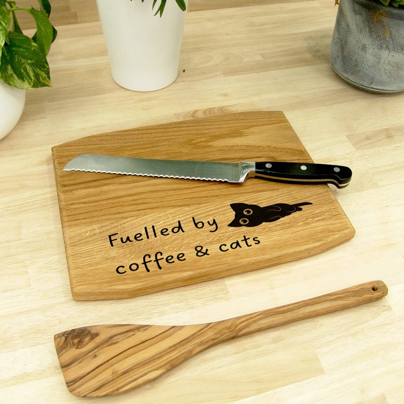 Personalised Oak 30cm Chopping Board - Engraved Logo / Text