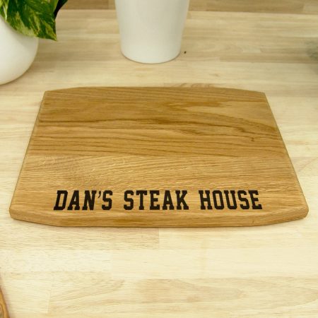 Personalised Oak 30cm Chopping Board - Engraved Logo / Text