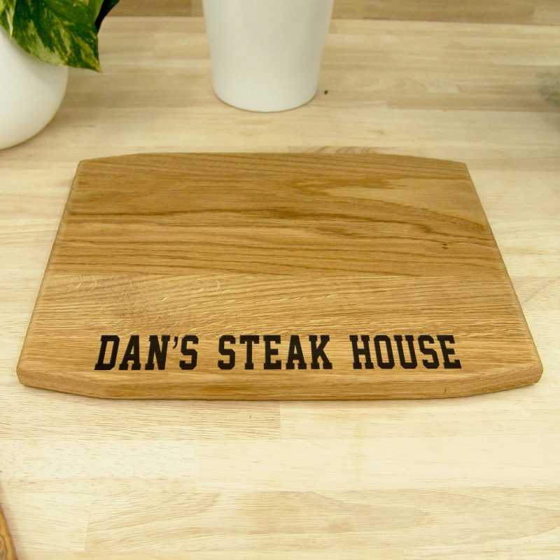 Personalised Oak 30cm Chopping Board - Engraved Logo / Text