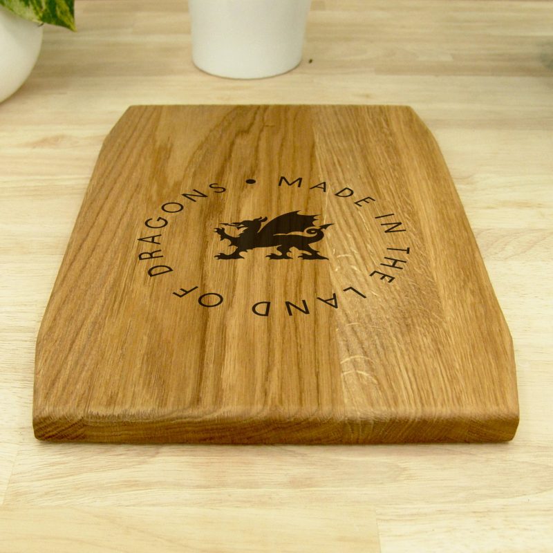 Personalised Oak 30cm Chopping Board - Engraved Logo / Text