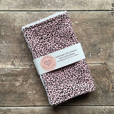 Leopard Print Face Cloths, Face Flannels, Face Wipes
