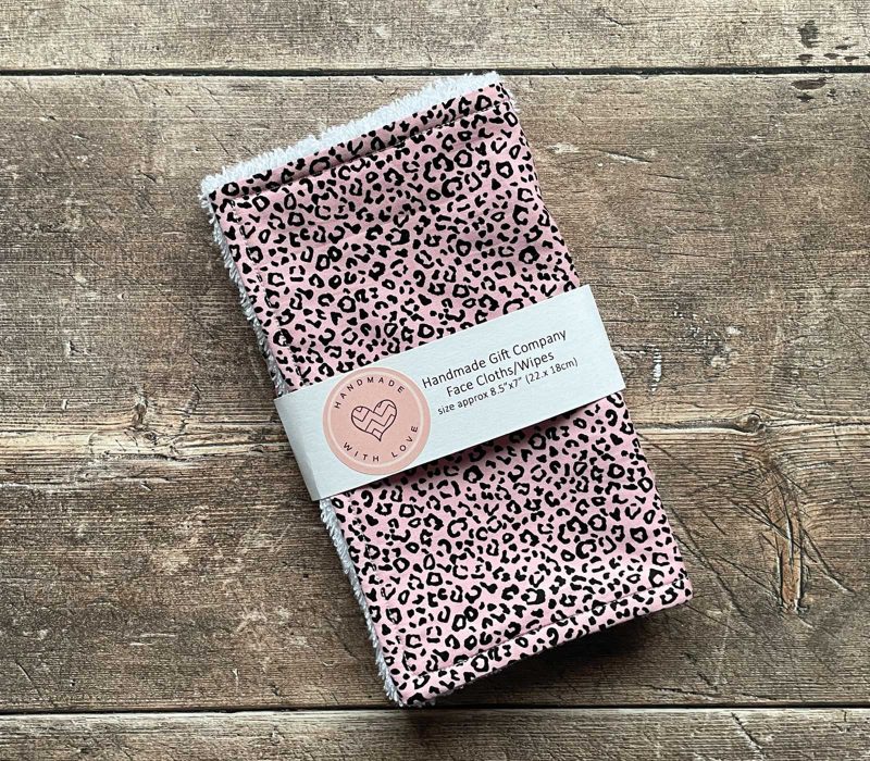Leopard Print Face Cloths, Face Flannels, Face Wipes