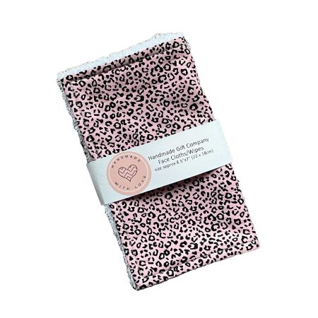Leopard Print Face Cloths, Face Flannels, Face Wipes