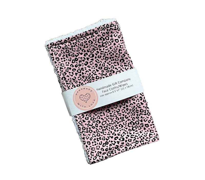 Leopard Print Face Cloths, Face Flannels, Face Wipes