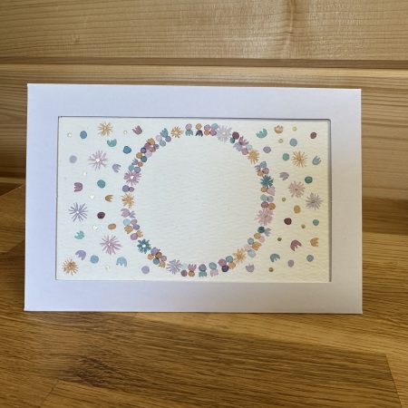 Dolly-mixture- themed Hand-Painted Watercolour miniature art and card