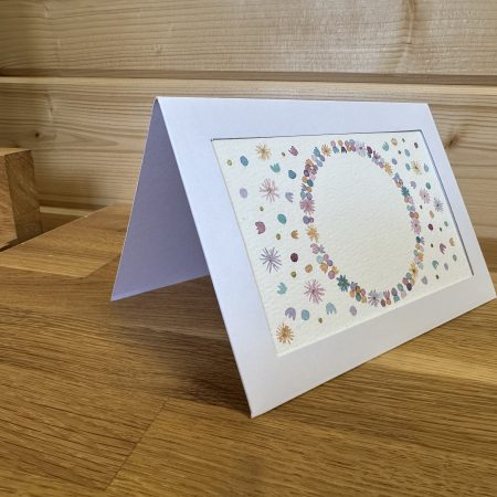 Dolly-mixture- themed Hand-Painted Watercolour miniature art and card