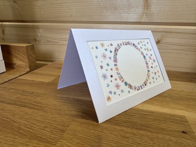 Dolly-mixture- themed Hand-Painted Watercolour miniature art and card