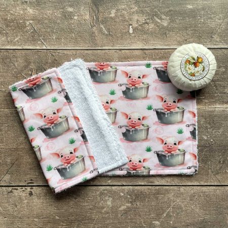Little Pigs Face Cloths, Face Flannels, Face Wipes