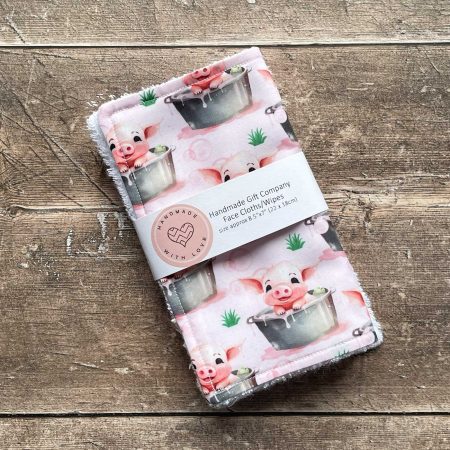 Little Pigs Face Cloths, Face Flannels, Face Wipes