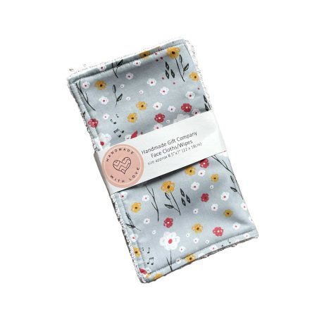 Pink Floral Face Cloths, Face Flannels, Face Wipes