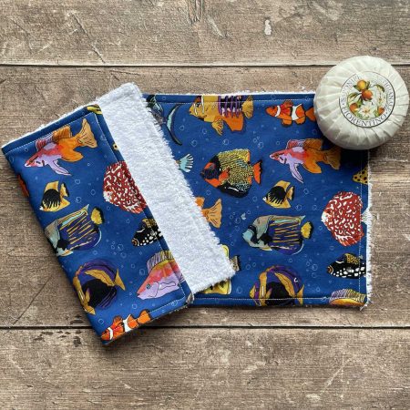 Aquatic Design Face Cloths, Face Flannels, Face Wipes