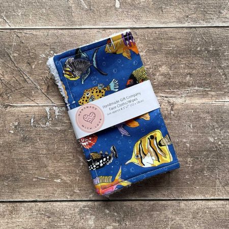 Aquatic Design Face Cloths, Face Flannels, Face Wipes