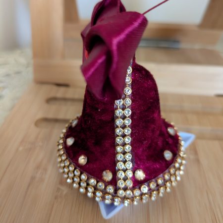 Set of 4 hand made velvet christmas ornaments