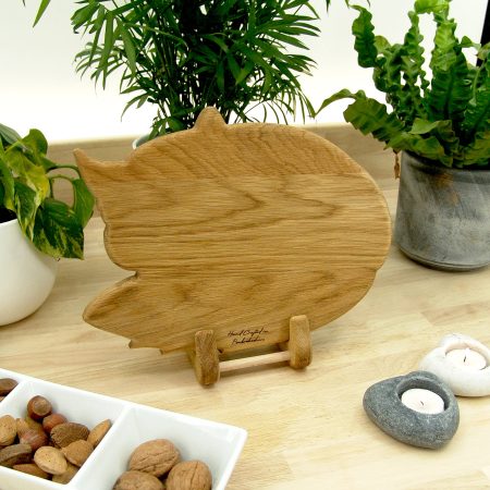 Handmade Fox Chopping Board in British Oak – Wooden Fox Gift
