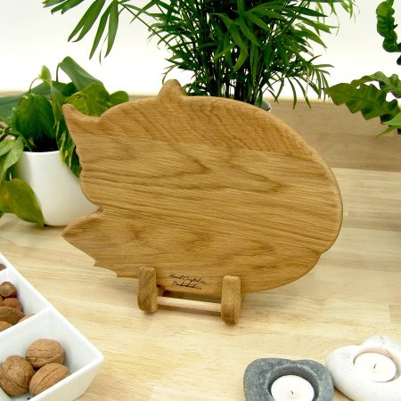 Handmade Fox Chopping Board in British Oak – Wooden Fox Gift