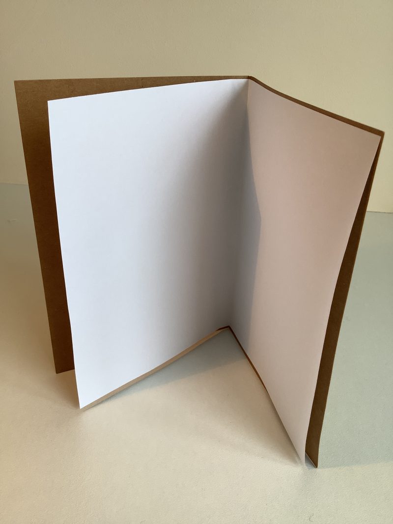 Hand made birthday card with attached fridge magnet