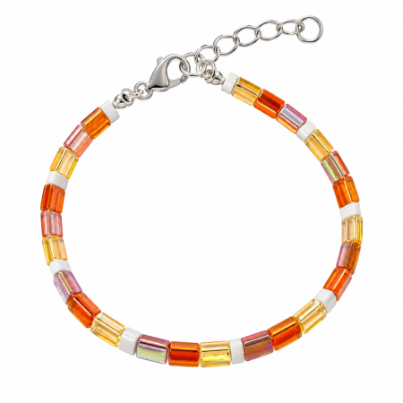 Handmade Miyuki Tila Bead Bracelet.