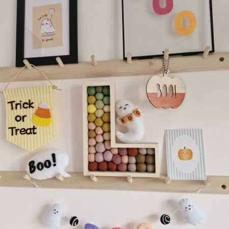 Halloween Boo ghost felt garland
