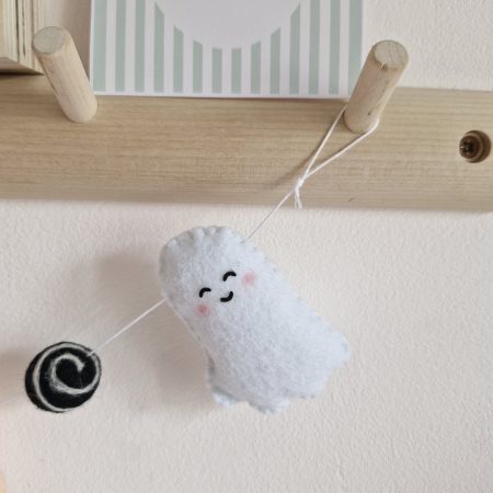 Halloween Boo ghost felt garland