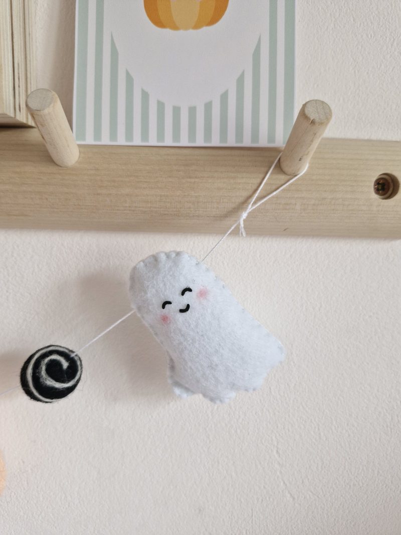 Halloween Boo ghost felt garland
